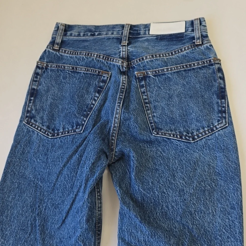 Re/Done Deep Blue Straight Jeans